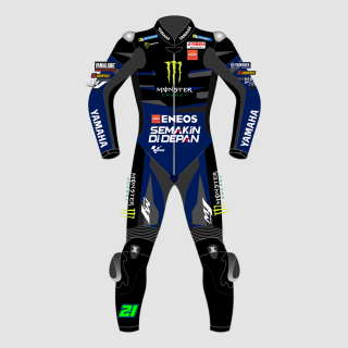 Franco Morbidelli MotoGP 2023 Yamaha Leather Racing Suit