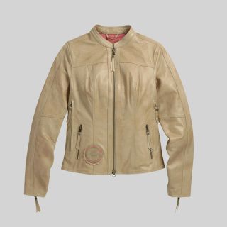 Harley Davidson Women's Gremlin Shield Triple Vent Leather Jacket