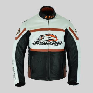 HD men's raceway screamin eagle leather jacket