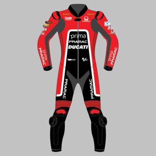 Jorge Martin Ducati Motorcycle Leather Suit British GP 2024