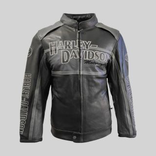 Men's Motorcycle Triple Vent HD Leather Jacket